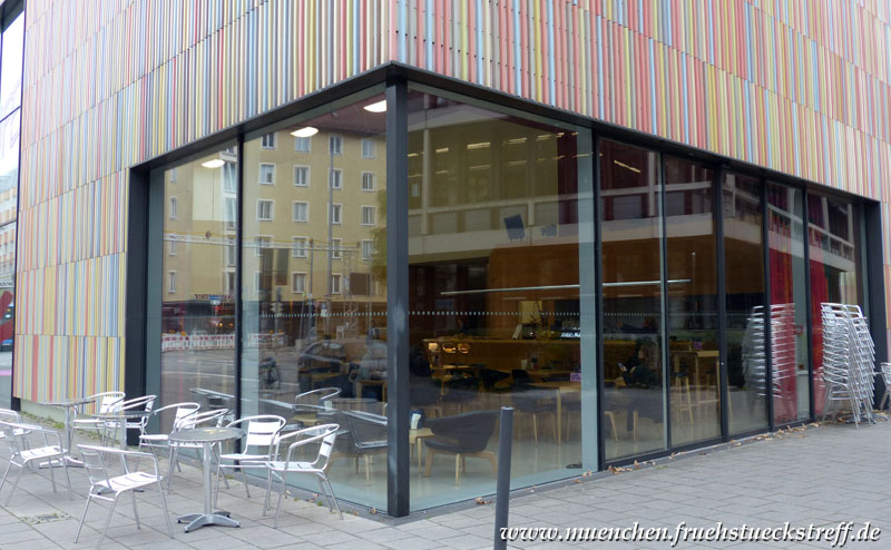 Die Terrasse des Museumscafés.